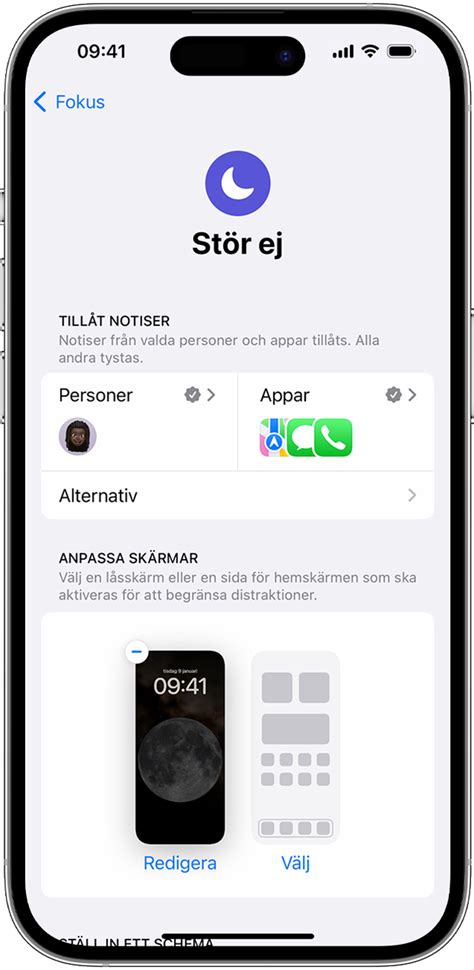 Stör ej iphone alarm